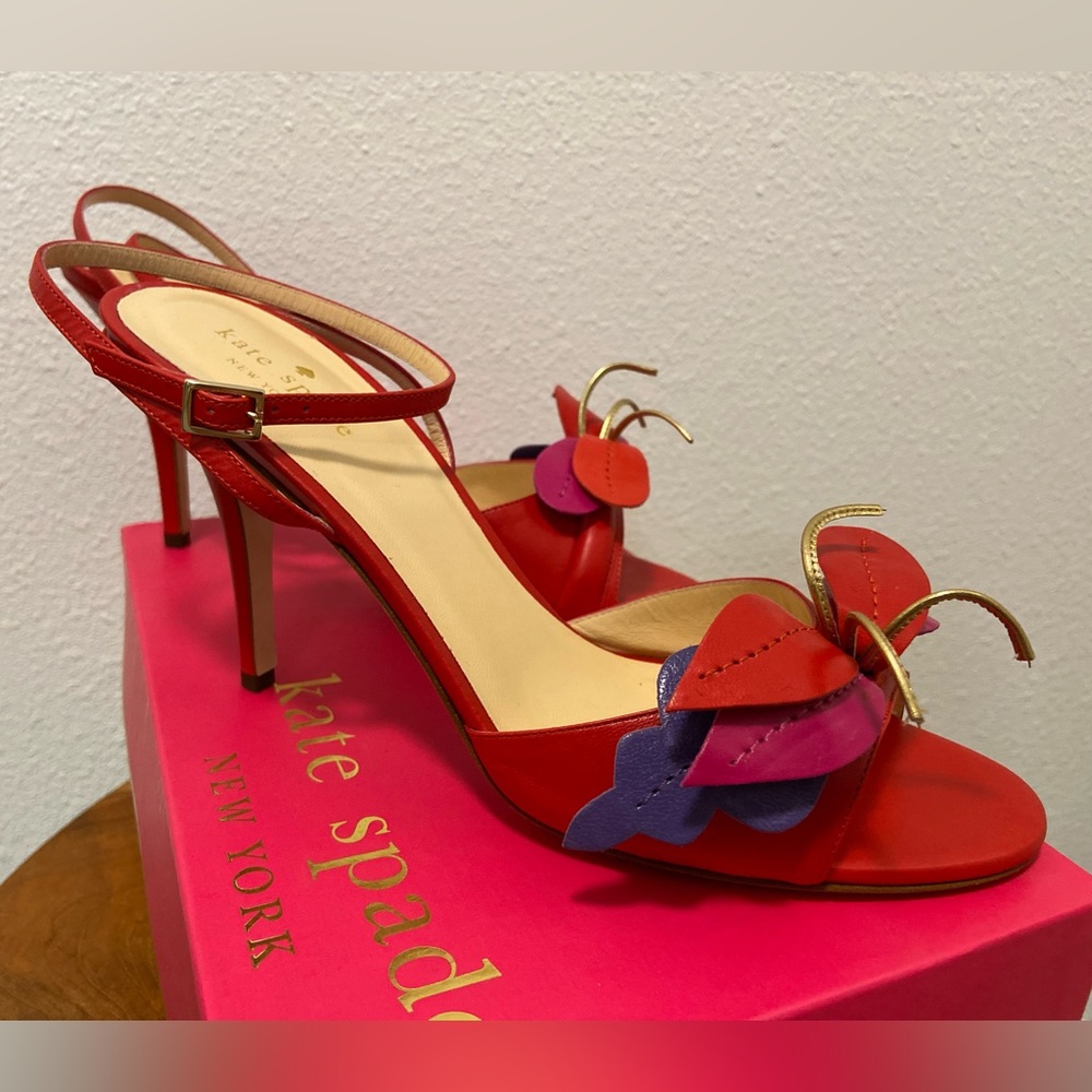 kate spade Cecelia Stiletto Strappy Sandal Heels - size 9.5 - Like New in Box
